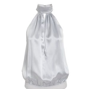 NWT Fleur du Mal | Silk Keyhole Draped Bodysuit